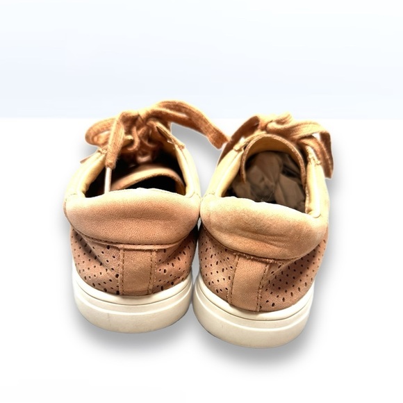 Lucky Brand Camel Colored Laurina Leather Sneakers 8.5 - Picture 4 of 5